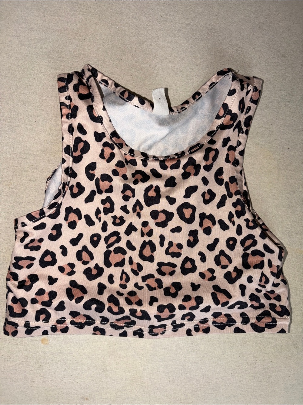 Kids Size 2/3T SHEIN Pink Leopard Print Crop Tank